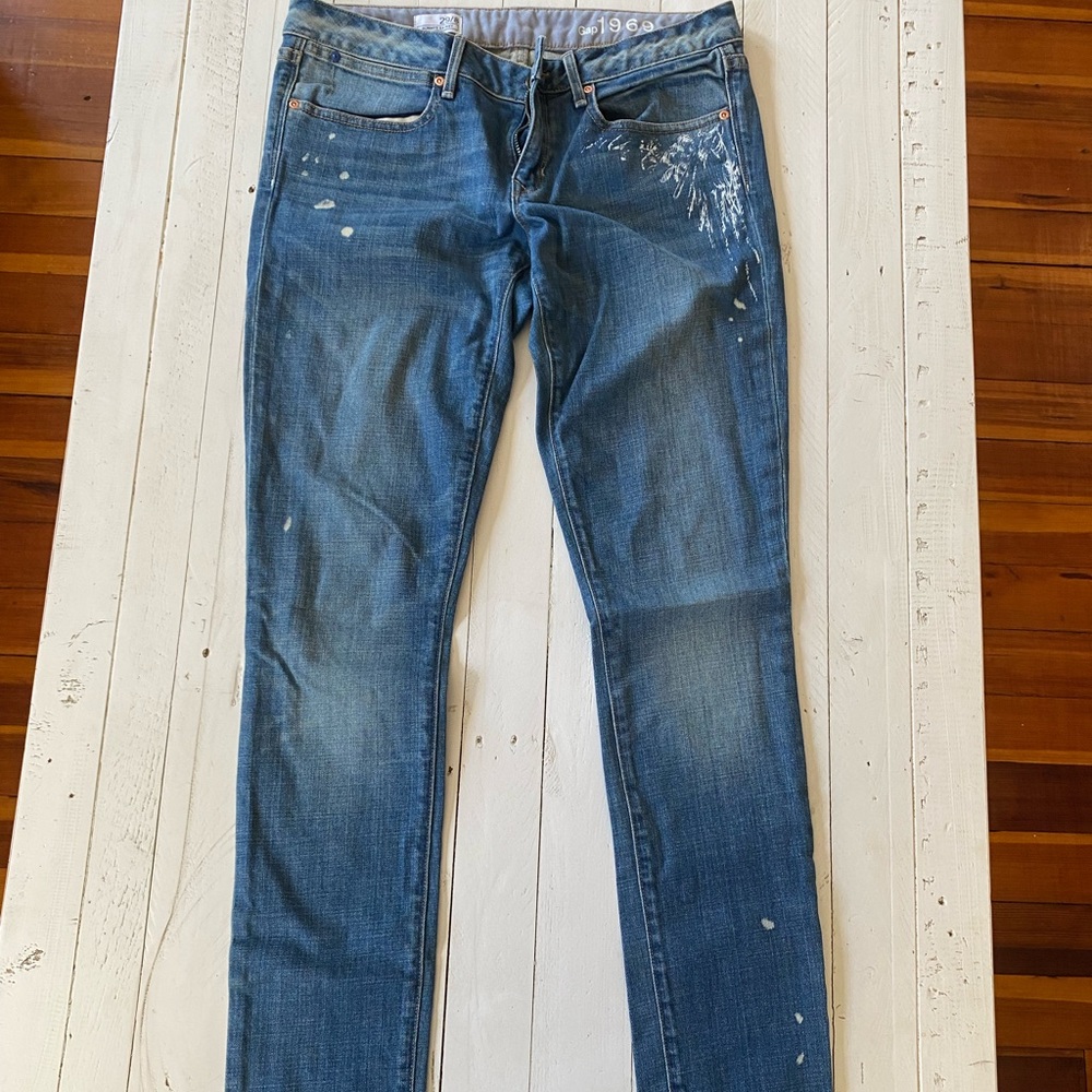 Distressed Gap Jeans